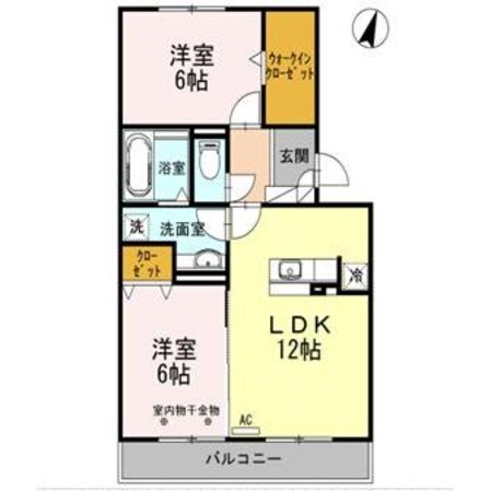 カーサグランデ三島の物件間取画像